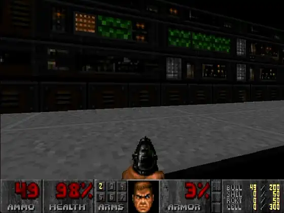 VDSG playing DOOM E1M1 from the commanded console
