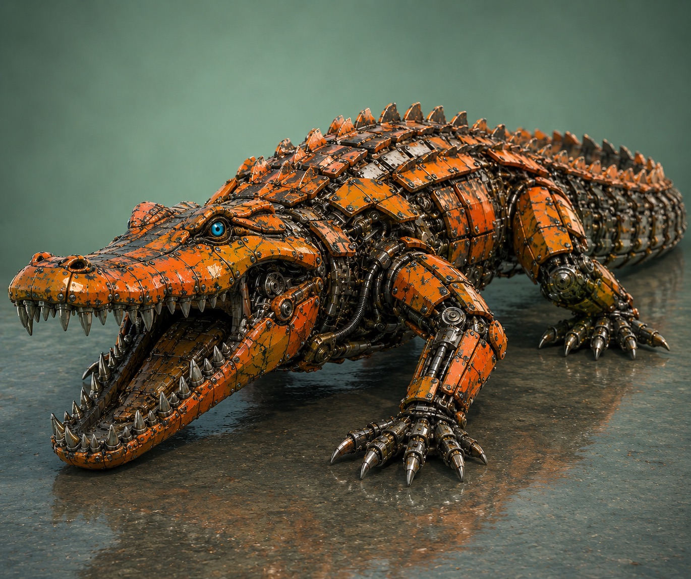 Perslis robot crocodile representing rigorous operational benchmarks