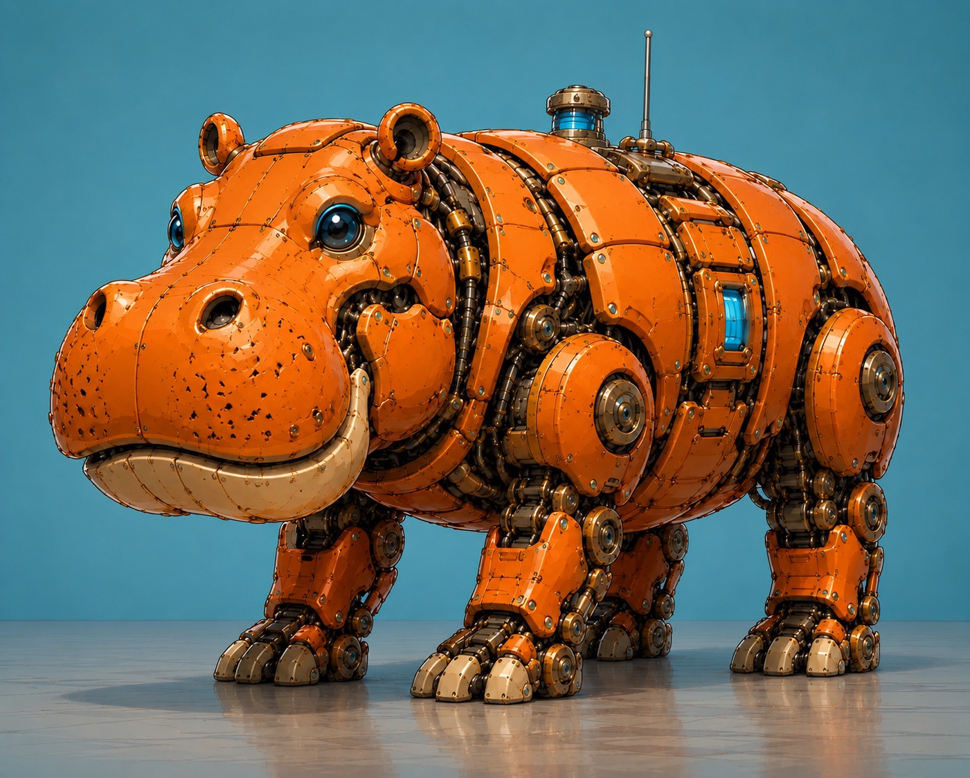 Perslis robot hippo representing symbolic strength and grounded verification