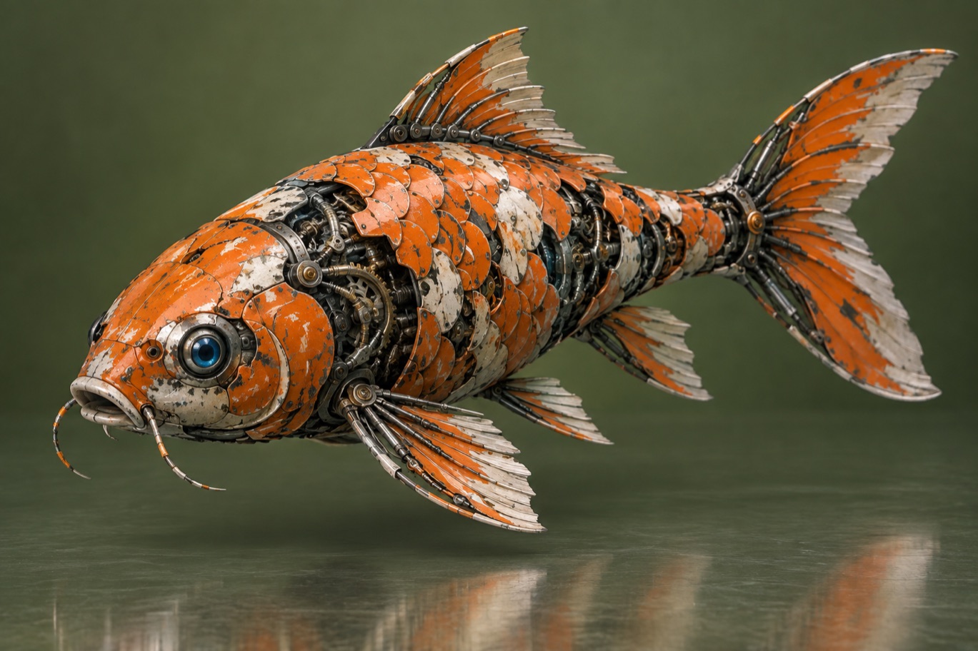 Perslis Science — the mechanical koi mascot