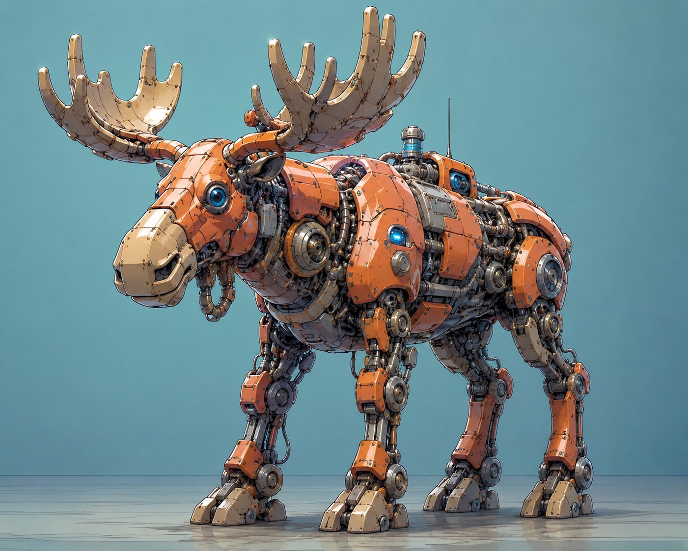 Perslis robot moose representing an evolving runtime