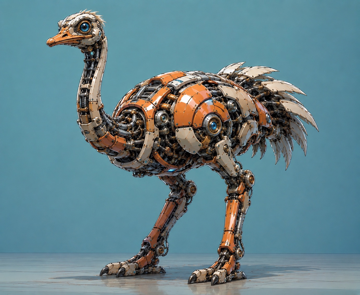Perslis robot ostrich representing the operating loop