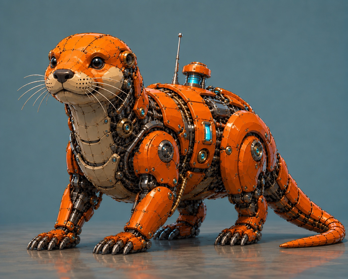 Perslis robot otter representing the team building the operational runtime
